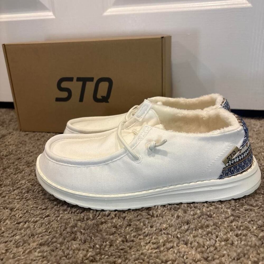 Copied - Stq white cream sneakers